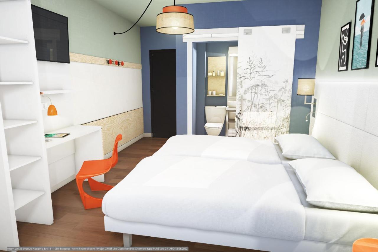Pop Room with Two Single Beds (or King Bed)