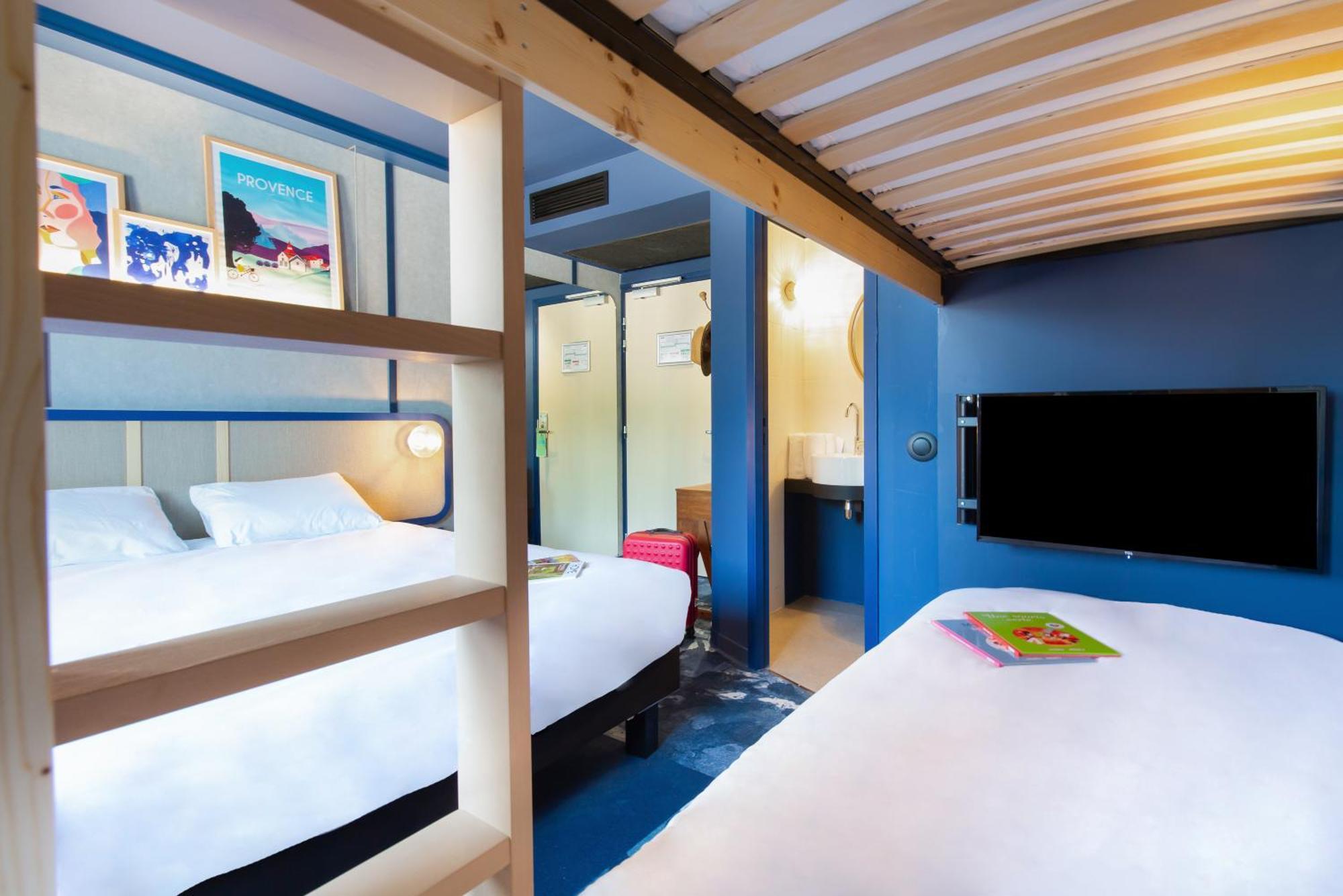 Family Room One Double Bed Two Bunk Beds