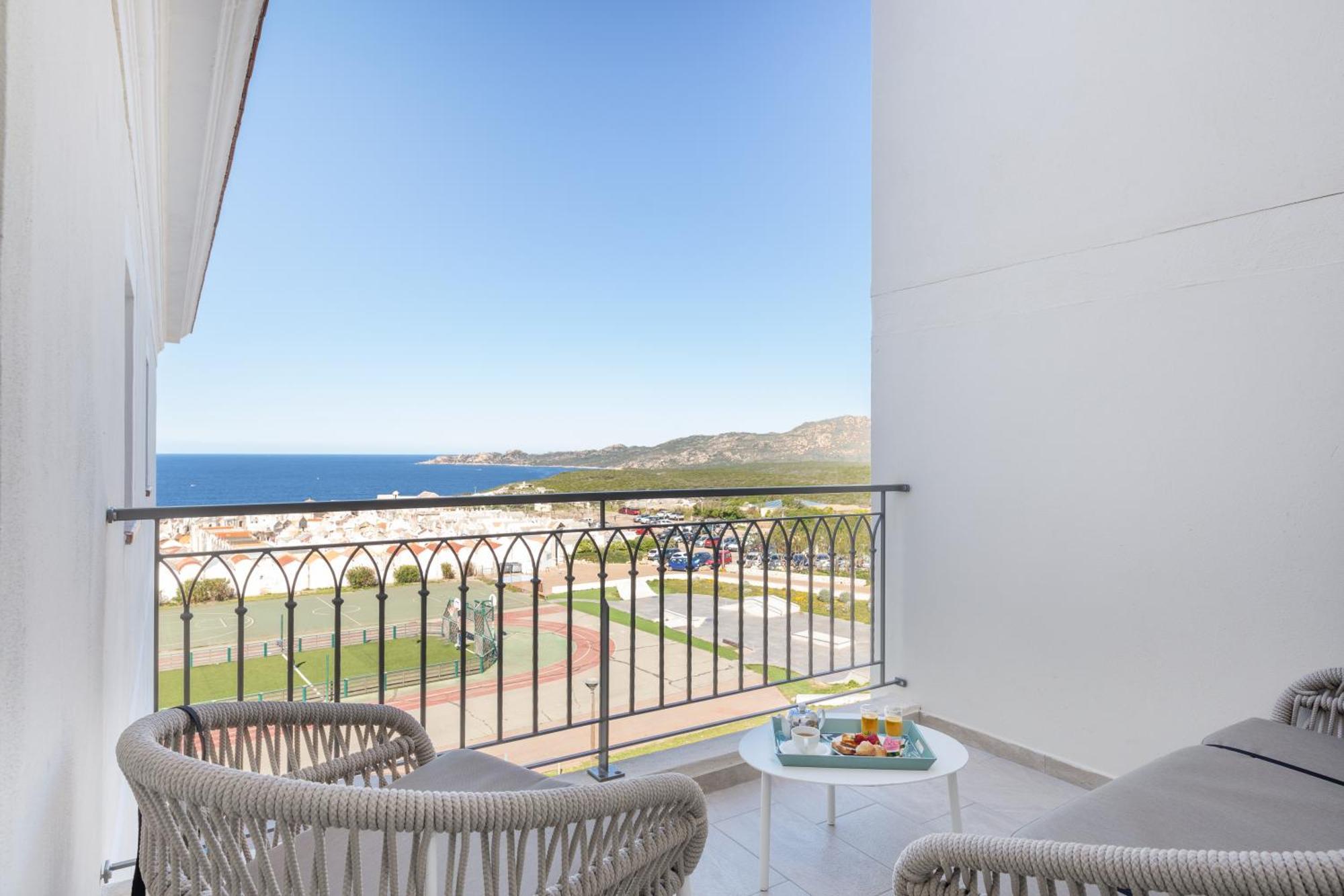 Superior Double Room Balcony View of Courtyard Marine Cemetery Sea