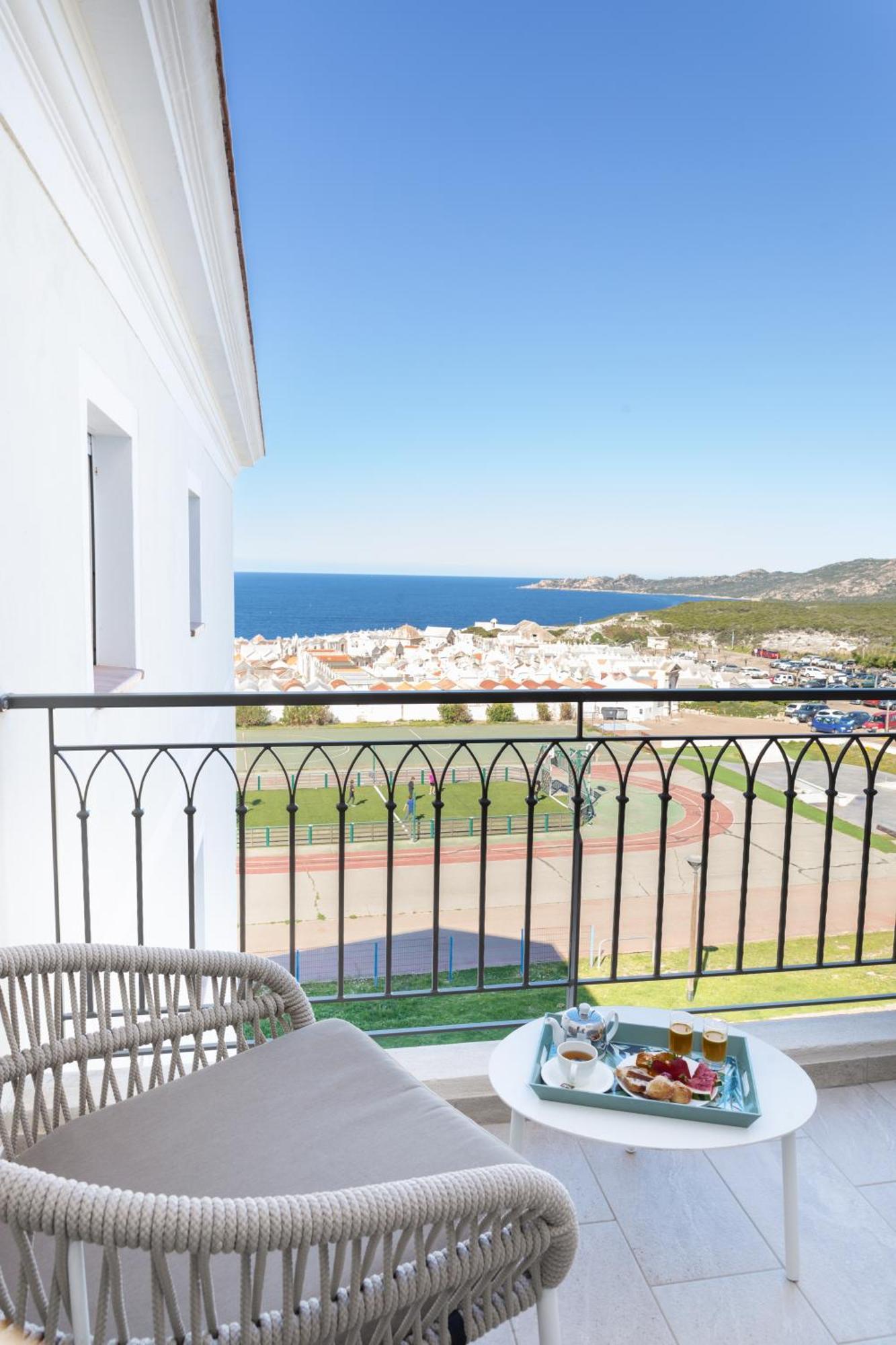 Superior Double Room Balcony View of Courtyard Marine Cemetery Sea