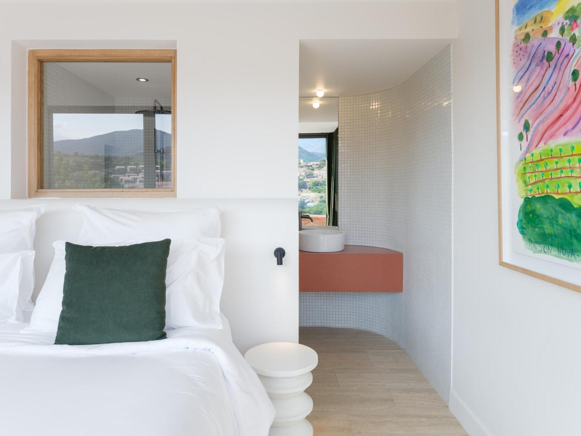 Massane - Chambre Double avec Terrasse - Vue sur les Albères