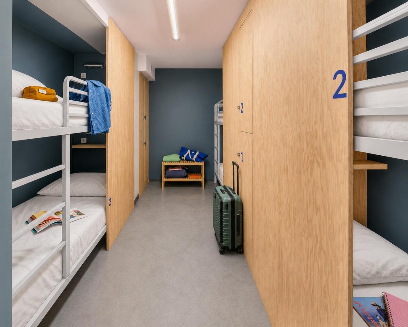 Cama en habitación compartida Eklo solo para mujeres