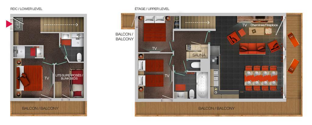 Three-Bedroom Apartment Cabin