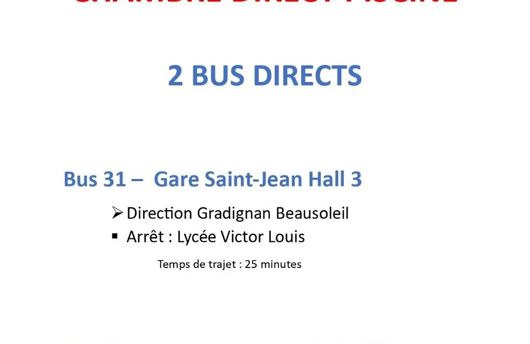 Chambre direct piscine-1