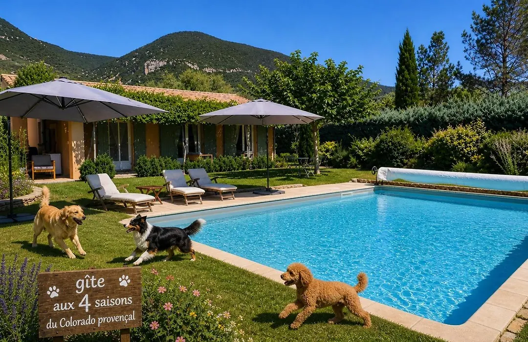 GITE AUX 4 SAISONS DU COLORADO PROVENÇAL - 3 ÉTOILES - Rustrel-1