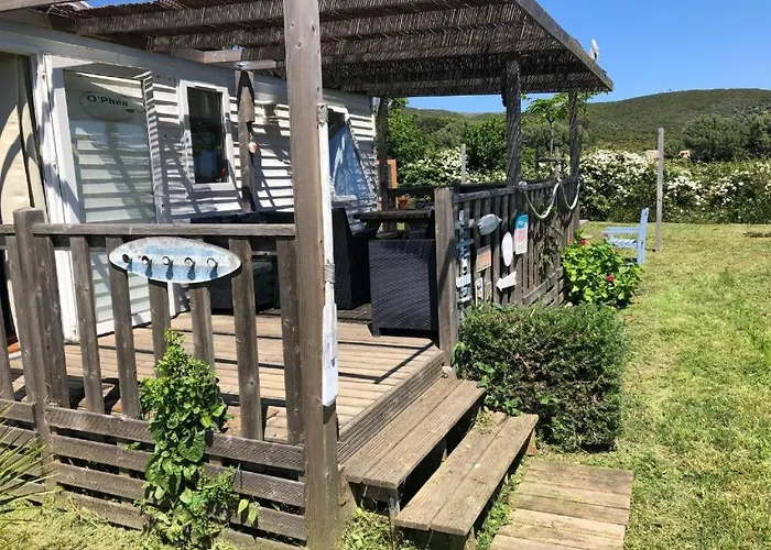 Mobil home climatisé, bord de mer Macinaggio